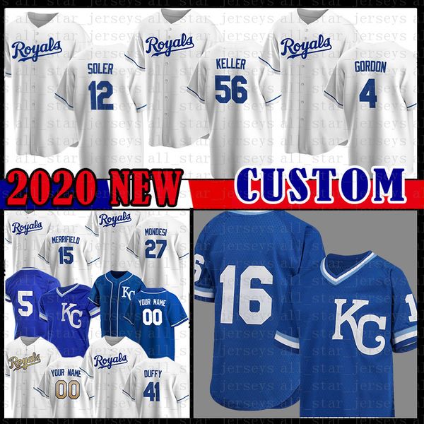 

kansas custom city baseball jersey 16 bo jackson 5 george brett 13 salvador perez 4 alex gordon 35 eric hosmer 6 lorenzo cain 18 saberhagen, Blue;black