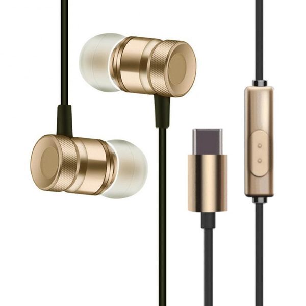 

factory price usb c headphones with mic wired in-ear usb type c earbud earphones
