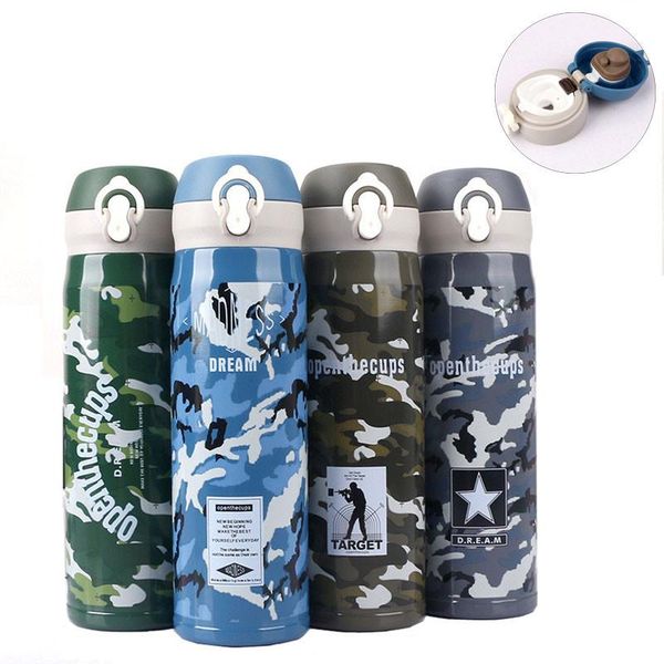 

tea steel military water travel camouflage milk bottle insulated mug thermals 500ml coffee 304 cup vacuum flask stainless yxlcsv