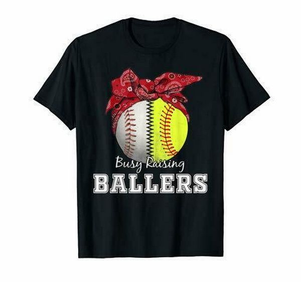 

busy raising ballers softball baseball baseball mom ladies style round hoodie designers t shirts sweatshirt