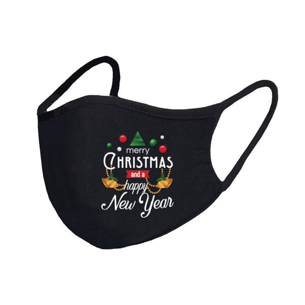

mask merry christmas santa snowman breathable fashion face masks dust fog pure black blank facemask in stockou