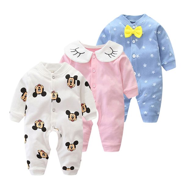 

winter baby romeprs newborn baby girl clothes long sleeves fall cartoon toddler clothes roupas jumpsuit baby boy rompers bebes 201028, Blue
