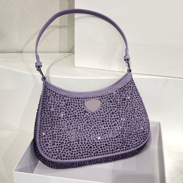 

dinner armpit bag full diamond hobo underarm bags large women shoulder handbag purse flap zipper handbags large capacity