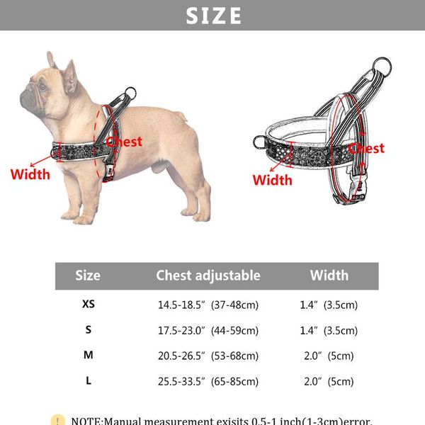 

dog harness vest no pull nylon reflective puppy harnesses for small medium large dogs adjustable outdoor walking pet har bbynpl