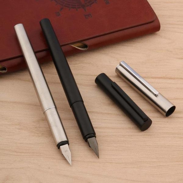 

jinhao 35 fountain pen stainless steel frosted black nib stationery office school supplies