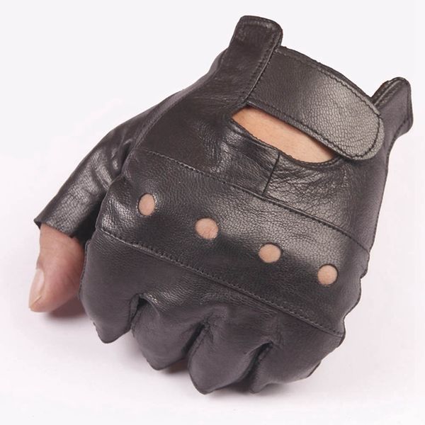 

мужские sheep кожа велоспорт фитнес половина finger тактические перчатки черного guantes luva, Blue;gray