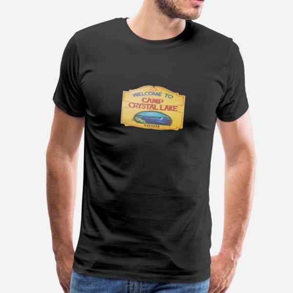 

camp crystal lake sign designers graphic t shirt cool popular vintage tracksuit hoodie sweatshirt