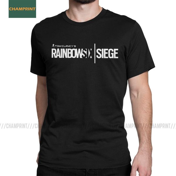 

sport men rainbow six t shirts siege tom clancy game 100% cotton clothing casual short sleeve o neck tee shirt summer t-shirts