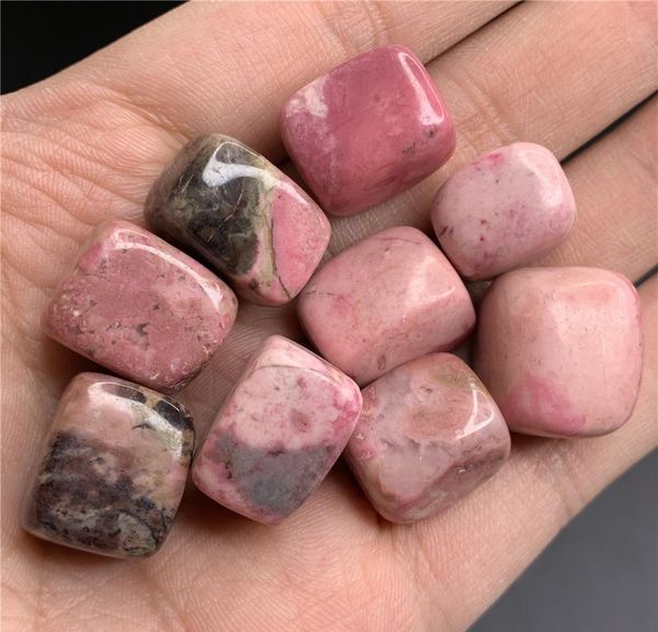 

beautiful natural rhodonite squar cube crystal tumbled stone beautiful gemstone good polished crystal healing(s jlldya mx_home