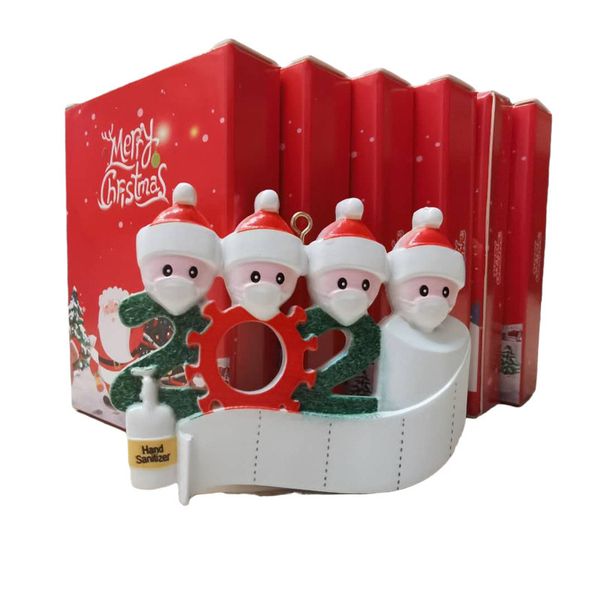 

survival christmas decorations boxes package quarantine family of 1 2 3 4 5 souvenir party gifts christmas ornaments pack box e101206