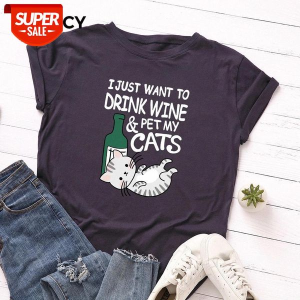 

jfuncy plus size women summer t shirt cute cartoon cat cotton tee camiseta mujer casual loose woman t-shirt female tshirt #vd7v, White