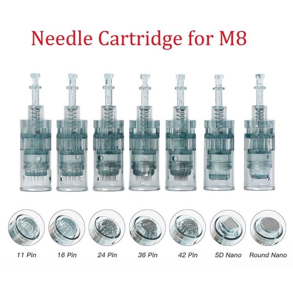 10 / 20pcs Dr. Pen M8 Ago Cartucce Ago Bayonet 11 16 36 42 Nano MTS Micro Aspiling per DR PEN Microneedling 211229