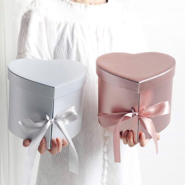 

double heart high grade accompanied by hand gift flower packaging box1