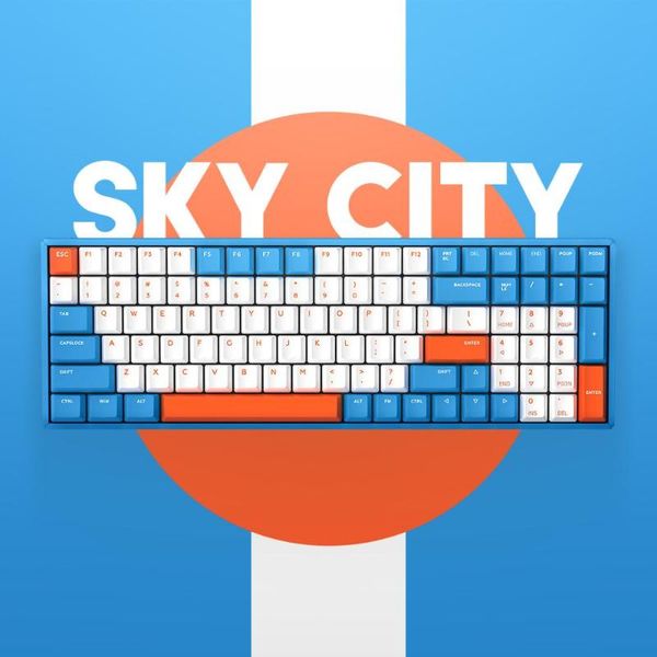 

f96 sky city беспроводной механическая клавиатура