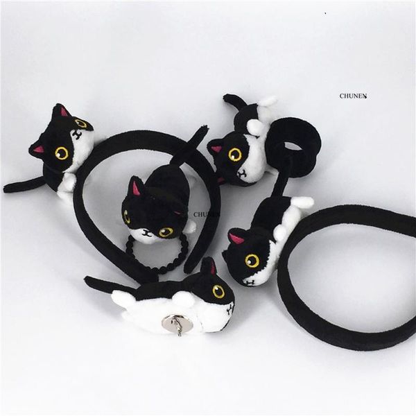 

6designs 8cm approx. cat plush toy key chain gift toys stuffed hair accessories cat plush doll wmteqe infant2005