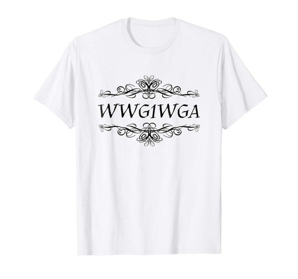 

2019 fashion men wwg1wga qanon q hoodie designers t shirts sweatshirt