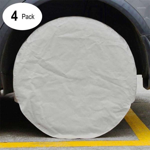 

dustproof car tire whee protect cover accessories universal 4pcs sun protection vehicles car truck rv tire wheel cover protector1