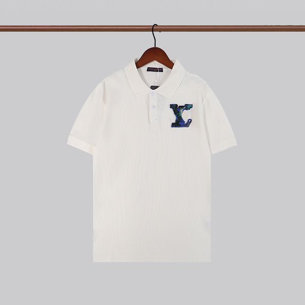 

dropship fashion designer men's polos shirts men short sleeve t-shirt original single lapel shirt jacket sportswear jogging suit, White;black