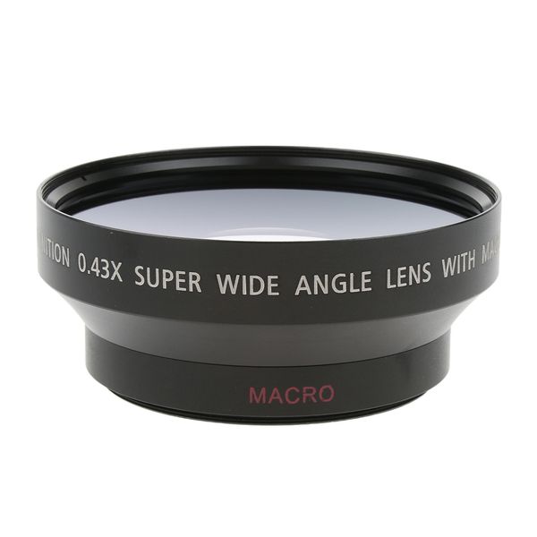 

62mm 0.43x wide angle + macro conversion lens for canon slr camera dv