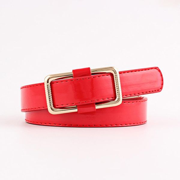 

women casual belt fashion trendy smooth buckle leather belt for dress female waistband belts clothing accessories, Black;brown
