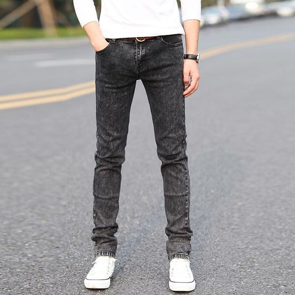

new 2020 men's fashion jeans jeans for young men sale men pants casual slim straight mens ripped, Blue