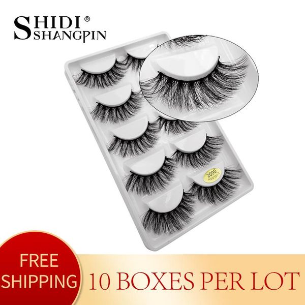 

10 boxes wholesale false eyelashes natural long 3d mink lashes fake lashes eyelash hand made false lashes for makeups lash g602 qylcxf