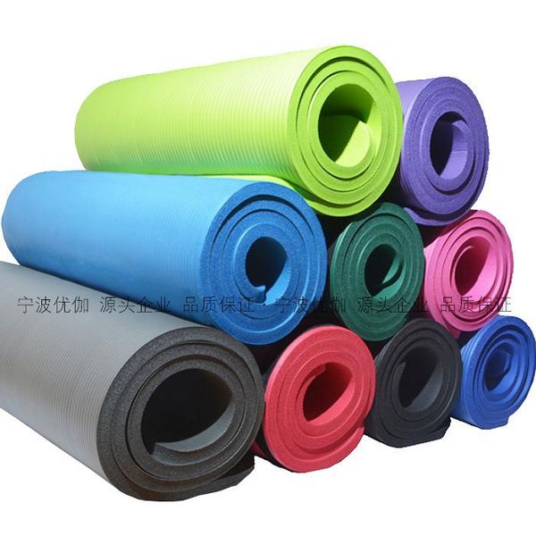

yoga mats nbr mat thickened 15mm wider 61cm fitness men's and women's sports are more cushioned