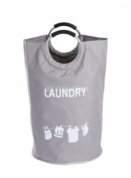 

household storage basket folding laundry basket clothes toys storage bucket laundry waterproof washing hamper with handle1