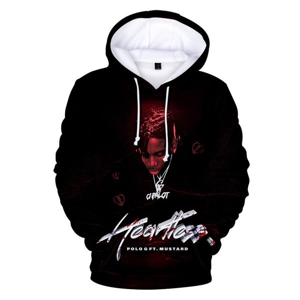 

2020 hip hop rapper polo g taurus tremani bartlett album 3d hooded sweatshirt men women casual new hoodies pullover jllxqn ly_bags, Black