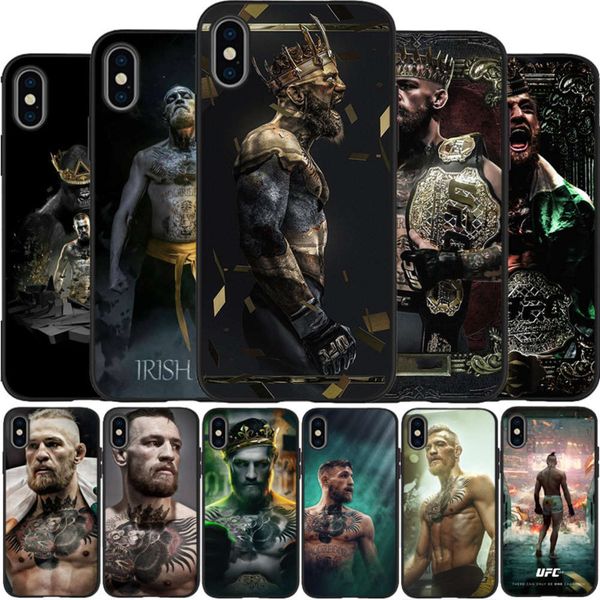 

bgrfconor mcgregor the king - mobile phone soft silicone sheath, vip 5, se, 6 plus, 7, 8 plus, x, xr, xs, max, 11 pro, max black sheathswza