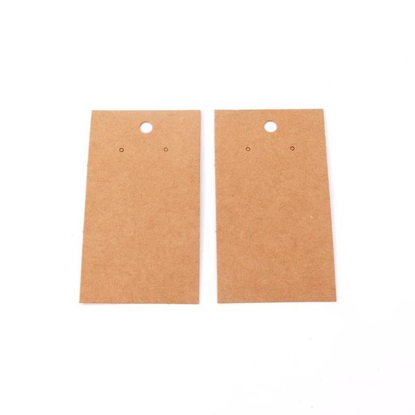

50pcs 5x9cm earring display card earring card holder blank kraft paper tags ear studs long drop card for jewelry display q sqcoyg, Black