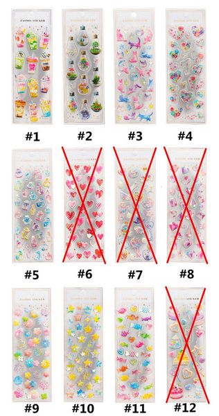 

cartoon kids arm phone crystal sticker diy diary decoration heart flower cat cake transparent three-dimensiona