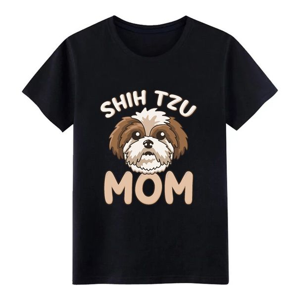 

men's shih tzu mom funny cute dog owner mommy gift t shirt personalized euro size s 3xl basic solid fit shirt sport hooded sweatshirt h
