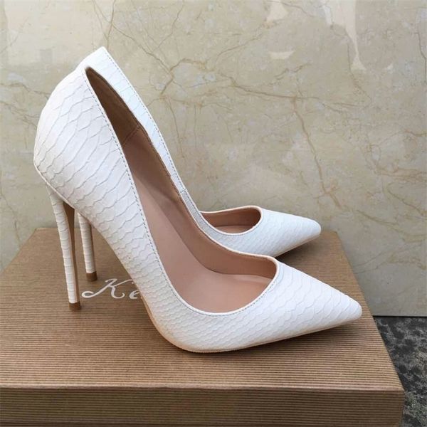 

keshangjia snake pointed toe high heel pumps white shallow women office dress shoes spring autumn thin heels shoes s lj200928, Black