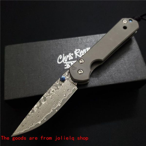 

cr 21 small knifes folding knives damascus 60hrc cnc milling titanium mercerized handle pocket bm42 tool +yqea qynf