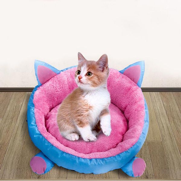 

cat beds & furniture 2021 stylepet dog winter cushion round warm mats nests ears shape house bedspet bed1