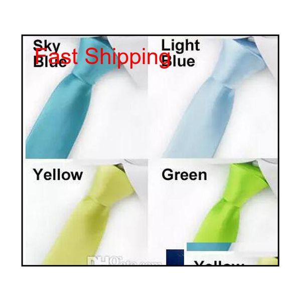 

brand fashion designer 20 style silk ties for men solid celebrity pajaritas gravata slim mens neck qyltpn dh_seller2010, Blue;purple