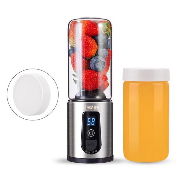 

aoke student portable juicer household fruit mini electric juicer cup styledouble cup