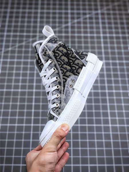 

designer casual shoes mens women high sneakers crusie j'oblique high low sneakers vintage platform technical0926, Black