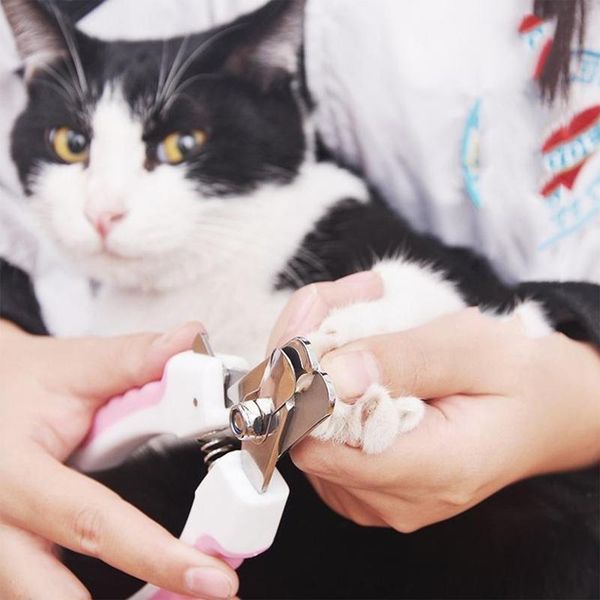 

professional pet nail clippers dog cat stainless steel three-color labor-saving nail clippers convenient beauty cleaning supplies