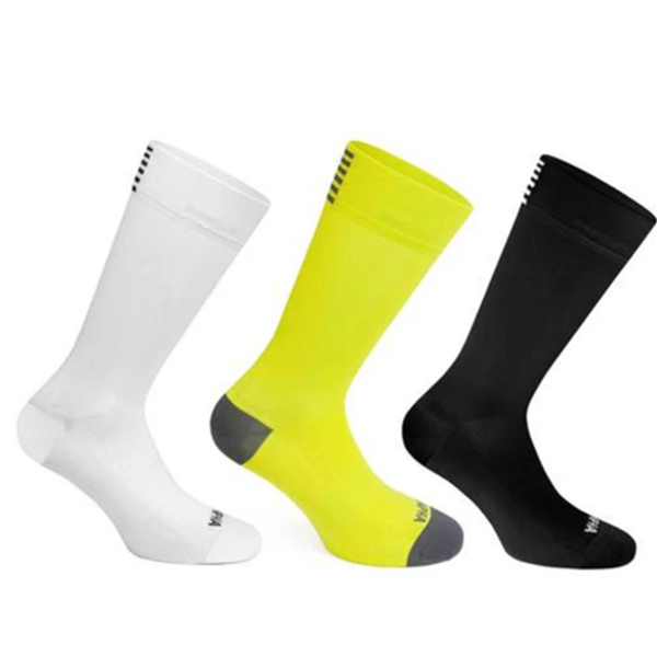 

sports socks bmambas sport breathable road bicycle high knee outdoor racing cycling, Black