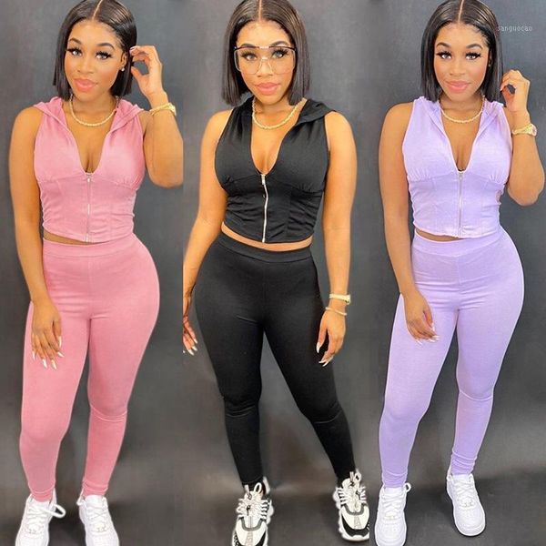 

yoga outfits women sportwear hooded zipper sports suit tracksuits crop jogging short pants 2 pieces set casual workout clothes1, White;red