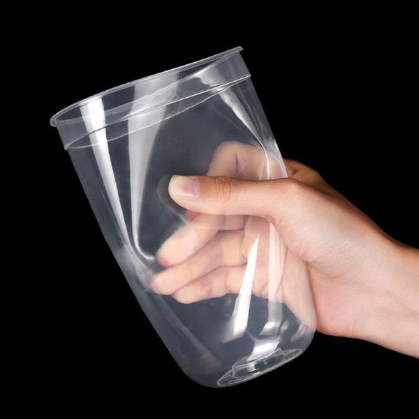 

u-образные чашки напитки чайный пудинг десертный контейнер одноразовый сок напиток 20 шт. молочная холодная кубок крышка с питья bbymdt bwkf