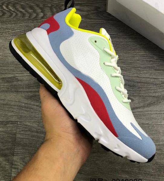 

fashion 270 running shoes mens womens luxury runners sneakers triple black react athletic shoes sports trainers for men size36-45 with box, White;red