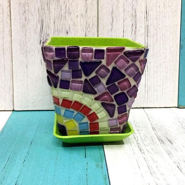 

600 g пакет diy творческий горшок materia mix цвет ceramic блеск стекла мозаика камень плитка для крафт материал дети головоломка wmtdwl