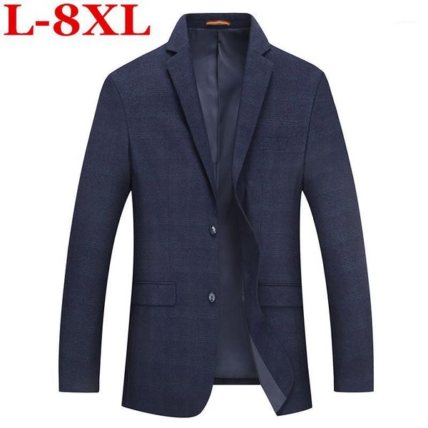 

plus size 8xl 7xl mens korean slim fit fashion cotton blazer suit jacket male blazers mens coat wedding big large size 5xl 4xl1, White;black