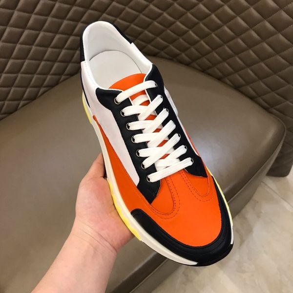 

sneakers white leather calfskin sneakers technical knit women platform sneakers blue grey trainers with box h, Black