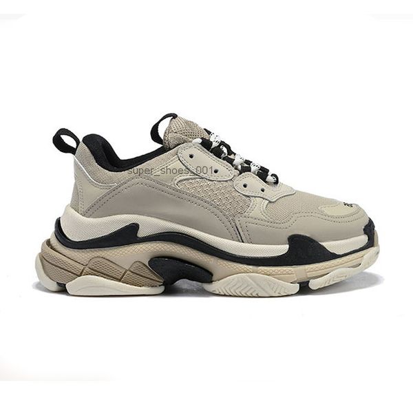 

2022 triple s men women designer casual shoes platform sneakers black white grey red pink blue green light tan oreo mens trainers sports