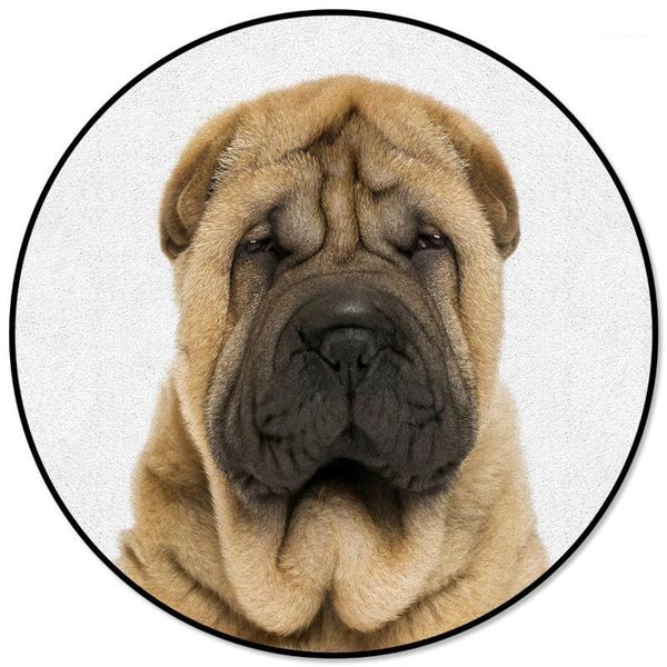 

carpets sanddog shar pei pattern rugs and for home living room round rug children rooms non-slip1