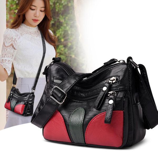 

soft leather women bag pu fashion handbag large capacity shoulder bags designer female crossbody bags